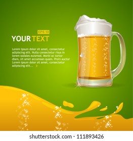 Beer background for text