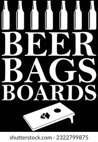 Beer Bags boards vector art design, eps file. design file for t-shirt. SVG, EPS cuttable design file svg