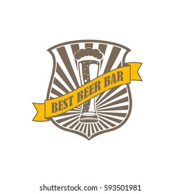 Beer bar logo, banner, label