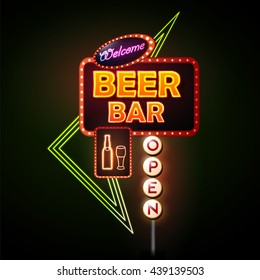 Beer bar Neon sign