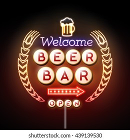 Beer bar Neon sign