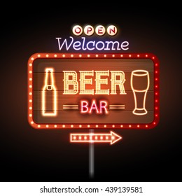 Beer bar Neon sign