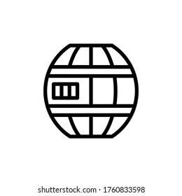 Beer barrel concept line icon. Simple element illustration. Beer barrel concept outline symbol design from Italy set. Can be used for web and mobile