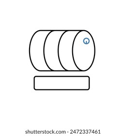 beer barrel concept line icon. Simple element illustration. beer barrel concept outline symbol design.