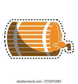 beer barrel drink icon