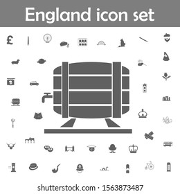 Beer barrel icon. England icons universal set for web and mobile