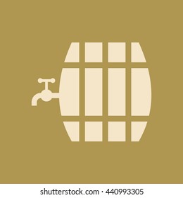 Beer Barrel Icon. Eps-10.