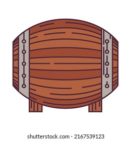 beer barrel icon isolated vector