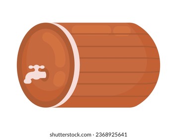 vector aislado de icono de barril de cerveza
