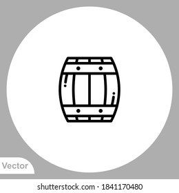 Beer barrel icon sign vector,Symbol, logo illustration for web and mobile