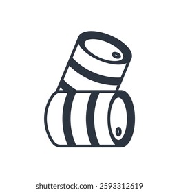 beer barrel icon. vector.Editable stroke.linear style sign for use web design,logo.Symbol illustration.
