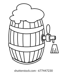 beer barrel isolated icon