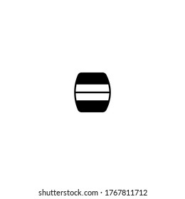 beer barrel logo icon design with simple line art style