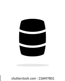 Beer Barrel Simple Icon On White Background. Vector Illustration.