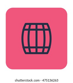 Beer Barrel Vector Icon