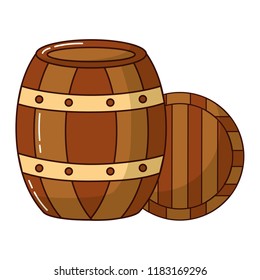 beer barrel wooden icon