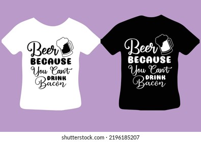 Cerveza porque no se puede beber el diseño del tocino