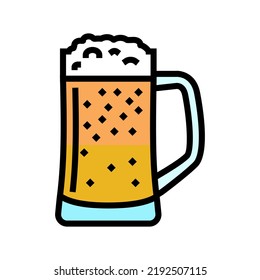 beer beverage drink color icon vector. beer beverage drink sign. isolated symbol illustration