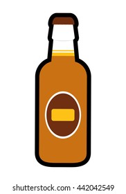 beer beverage. Drink design. Vector graphic
