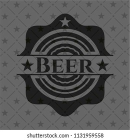Beer black emblem. Vintage.
