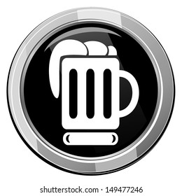 Beer black icon