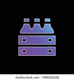 Beer blue gradient vector icon