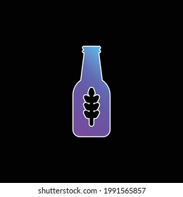 Beer blue gradient vector icon