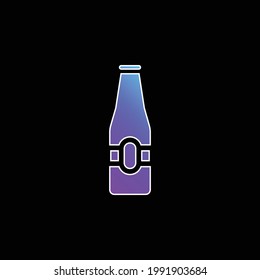 Bienenblauer Farbverlauf-Vektorsymbol
