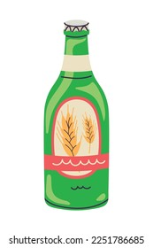 beer bottle beverage icon isolated
