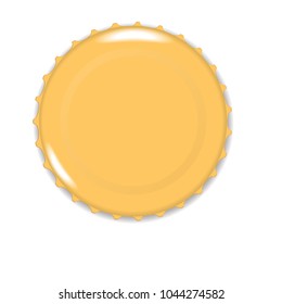 Beer bottle cap isolated on a white background
