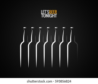 beer bottle concept design background