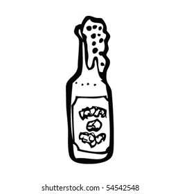 beer bottle drawing