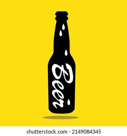 beer bottle drink vector design