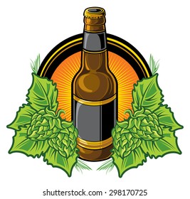 Beer bottle emblem