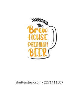 beer bottle glass house design menu background