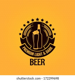 beer bottle glass vintage background