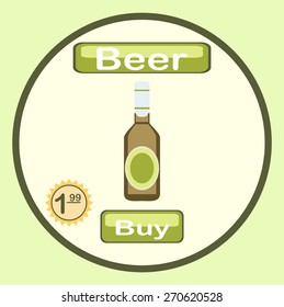 beer bottle  icon