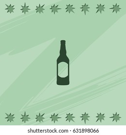 Beer bottle icon.