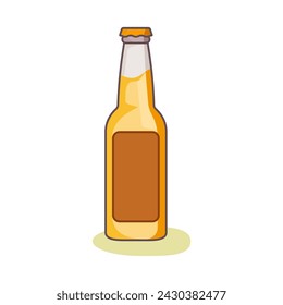 beer bottle icon of color style design vector template