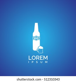beer bottle icon design