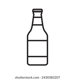 beer bottle icon design vector template