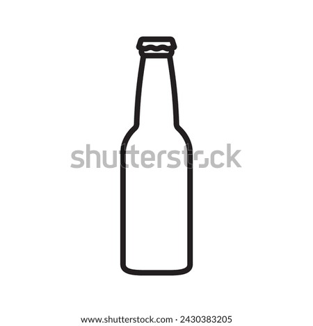 beer bottle icon design vector template