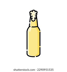 beer bottle icon, drink icon symbol illustration.
