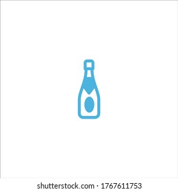 beer bottle icon flat vector logo design trendy illustration signage symbol graphic simple