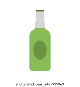 Beer bottle icon illustrated in vector