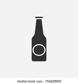Beer bottle icon illustration isolated vector sign symbol