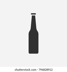 Beer bottle icon illustration isolated vector sign symbol
