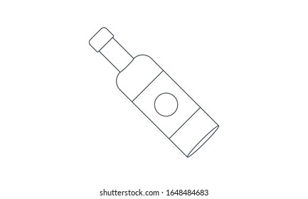 Beer bottle icon. Premium quality graphic design icon.
