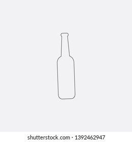 beer bottle icon sign signifier vector