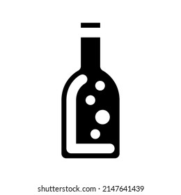 Beer bottle icon sign signifier vector